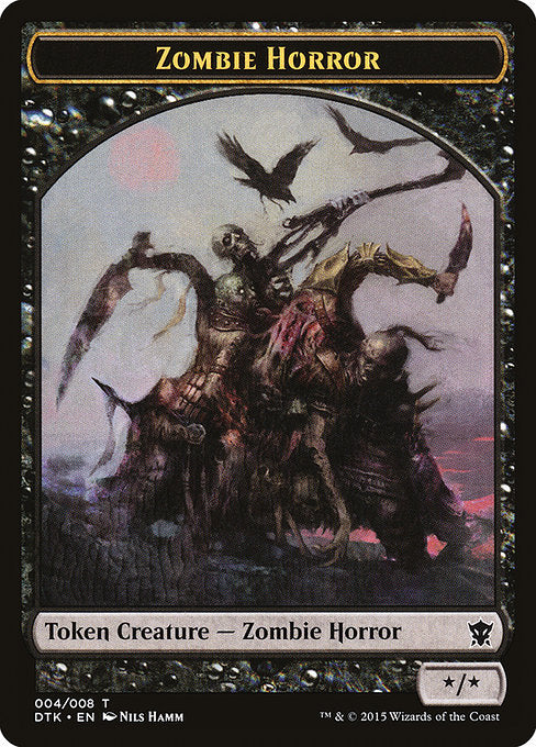 Zombie Horror [Dragons of Tarkir Tokens] | Galactic Gamez