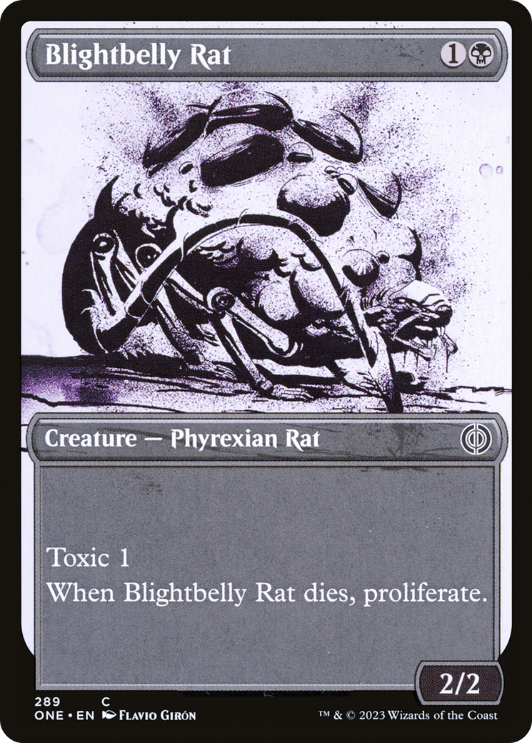 Blightbelly Rat (Showcase Ichor) [Phyrexia: All Will Be One] | Galactic Gamez