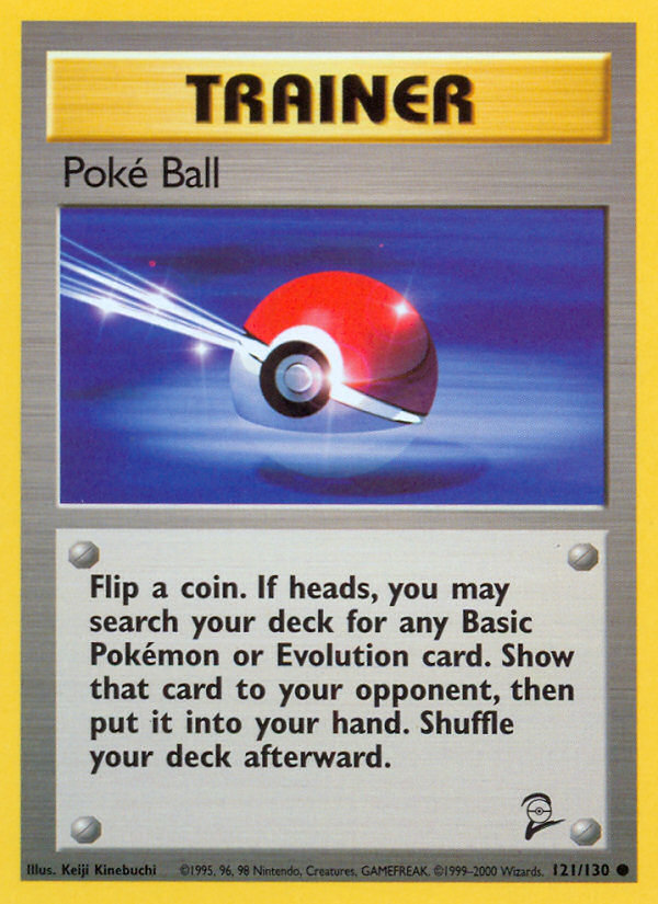 Poke Ball (121/130) [Base Set 2] | Galactic Gamez