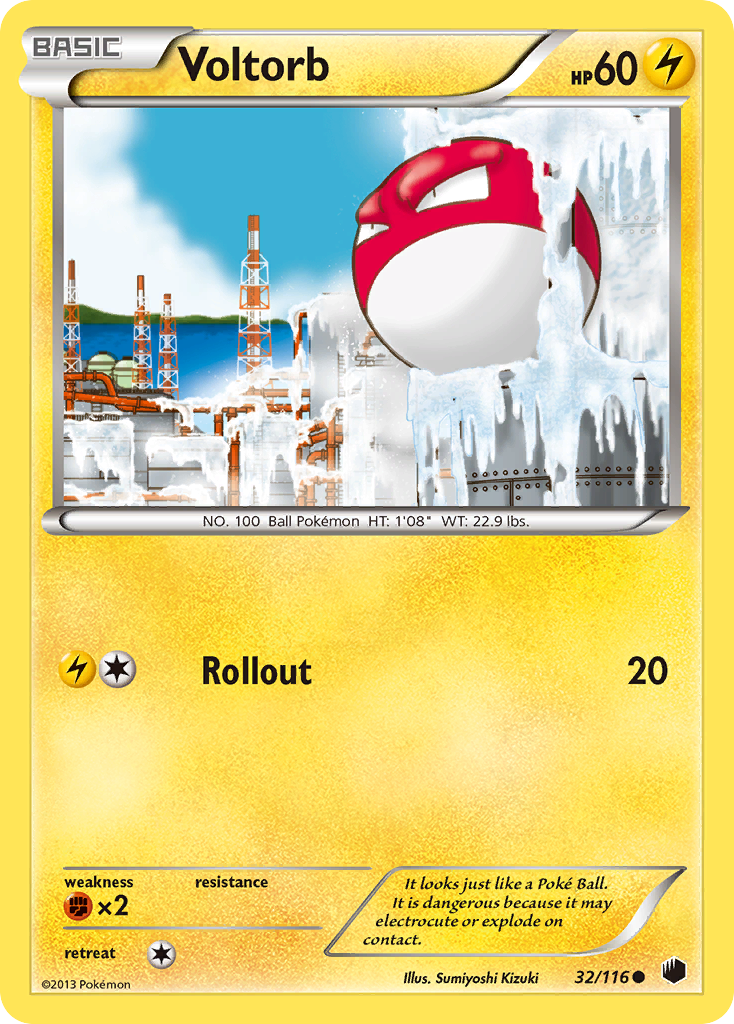 Voltorb (32/116) [Black & White: Plasma Freeze] | Galactic Gamez