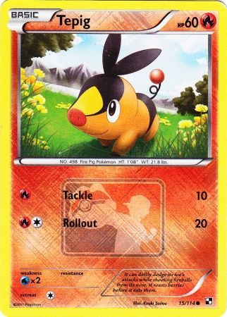 Tepig (15/114) (League Promo) [Black & White: Base Set] | Galactic Gamez