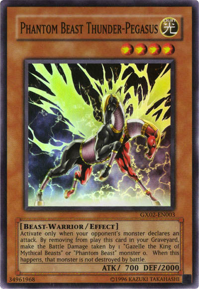 Phantom Beast Thunder-Pegasus [GX02-EN003] Super Rare | Galactic Gamez