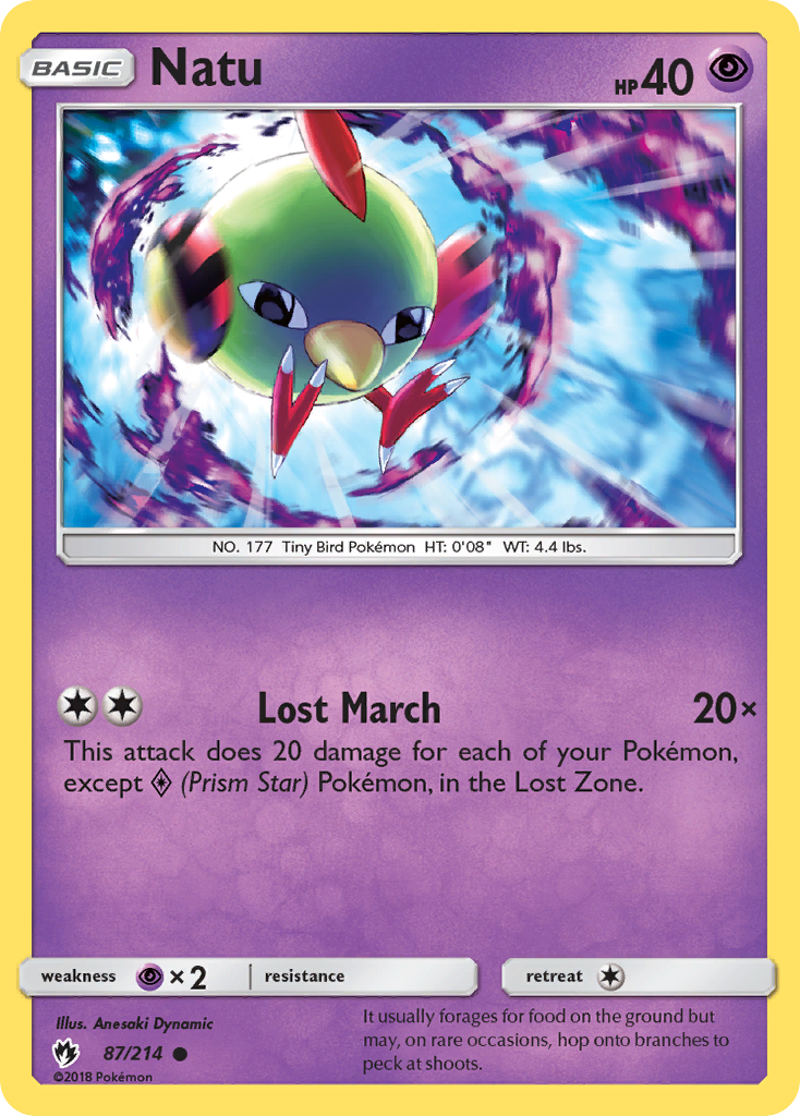 Natu (87/214) [Sun & Moon: Lost Thunder] | Galactic Gamez