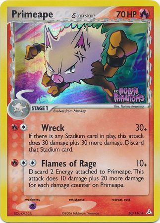 Primeape (50/110) (Delta Species) (Stamped) [EX: Holon Phantoms] | Galactic Gamez