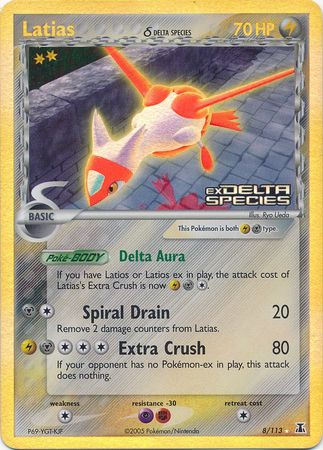 Latias (8/113) (Delta Species) (Stamped) [EX: Delta Species] | Galactic Gamez