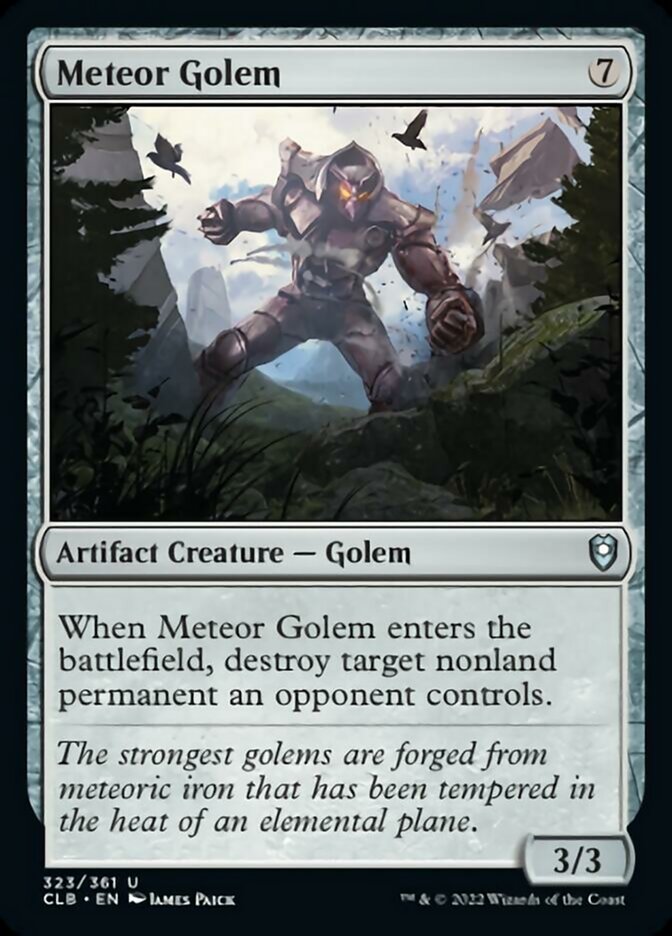 Meteor Golem [Commander Legends: Battle for Baldur's Gate] | Galactic Gamez