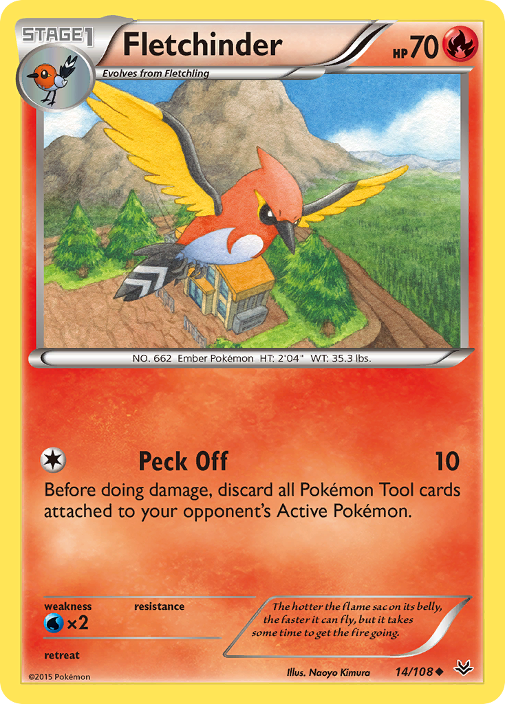 Fletchinder (14/108) [XY: Roaring Skies] | Galactic Gamez