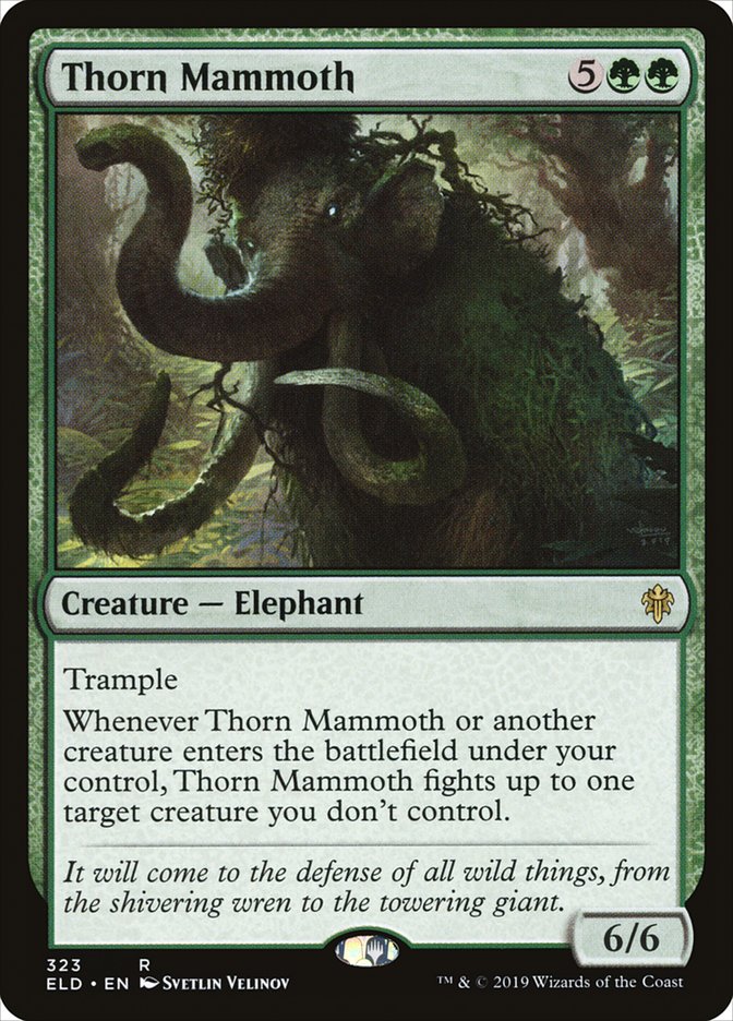 Thorn Mammoth [Throne of Eldraine] | Galactic Gamez