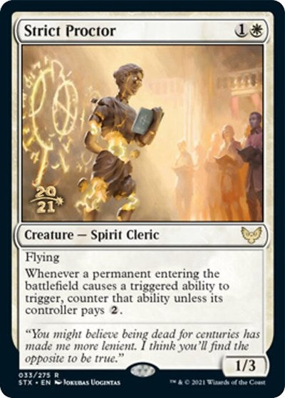 Strict Proctor [Strixhaven: School of Mages Prerelease Promos] | Galactic Gamez