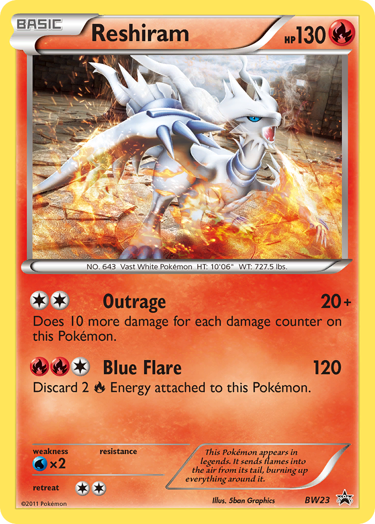 Reshiram (BW23) [Black & White: Black Star Promos] | Galactic Gamez