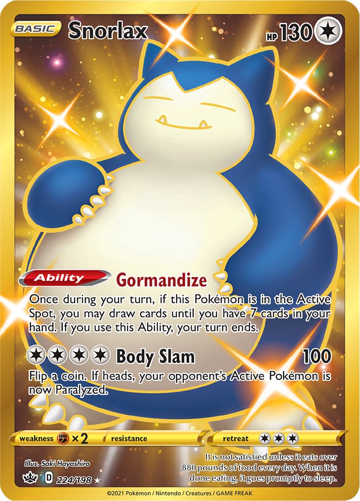Snorlax (224/198) [Sword & Shield: Chilling Reign] | Galactic Gamez