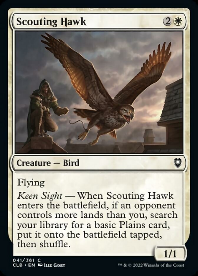 Scouting Hawk [Commander Legends: Battle for Baldur's Gate] | Galactic Gamez