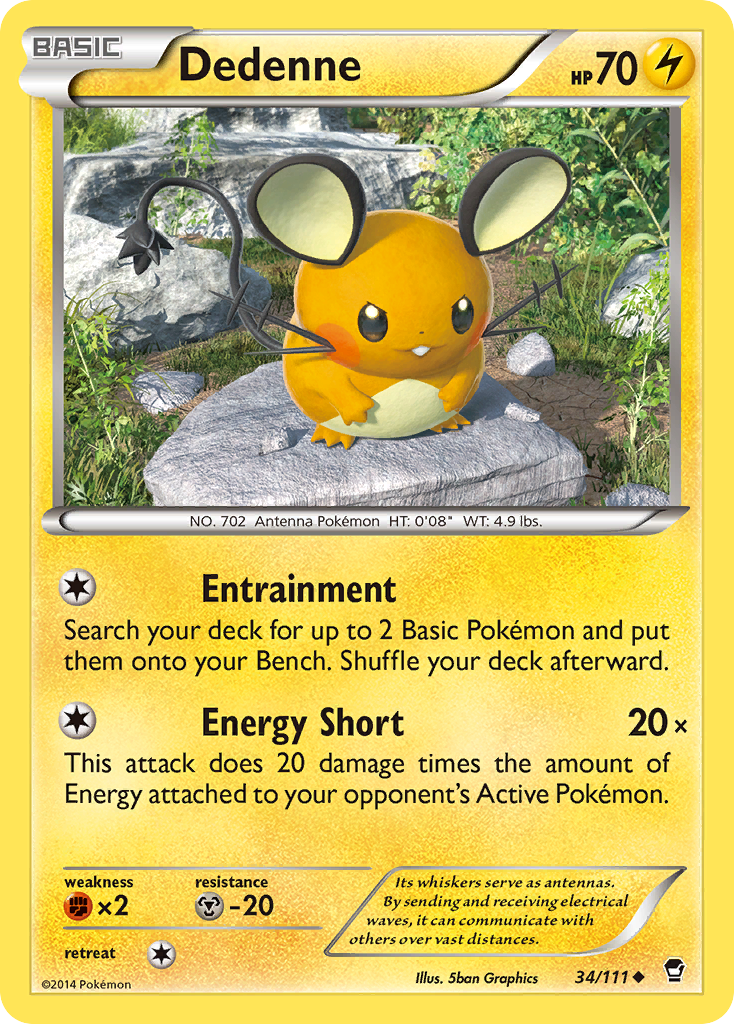Dedenne (34/111) [XY: Furious Fists] | Galactic Gamez