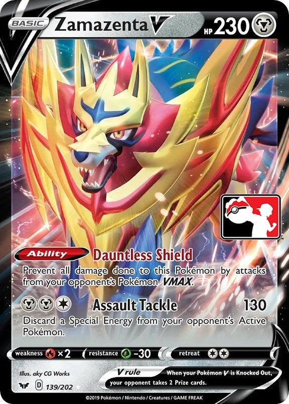 Zamazenta V (139/202) [Prize Pack Series One] | Galactic Gamez