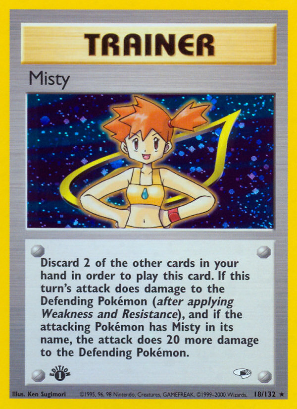 Misty (18/132) [Gym Heroes 1st Edition] | Galactic Gamez