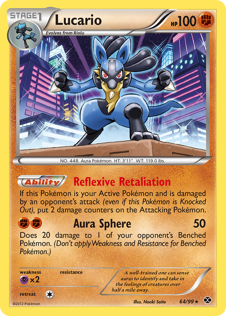 Lucario (64/99) [Black & White: Next Destinies] | Galactic Gamez