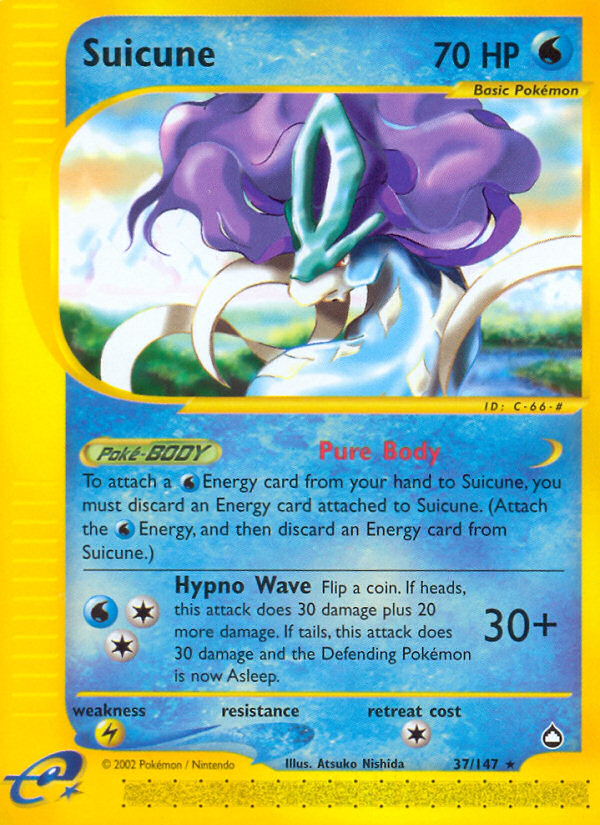 Suicune (37/147) [Aquapolis] | Galactic Gamez