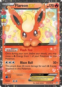 Flareon EX (RC6/RC32) [Generations: Radiant Collection] | Galactic Gamez