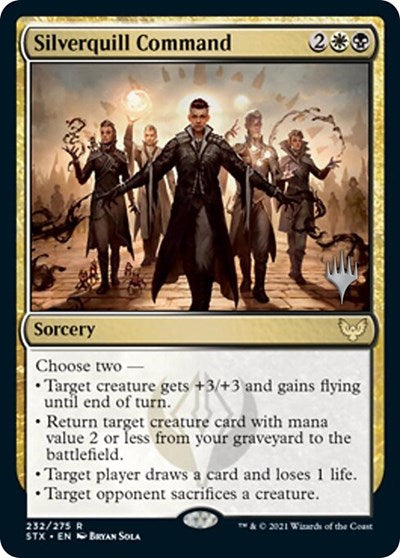 Silverquill Command (Promo Pack) [Strixhaven: School of Mages Promos] | Galactic Gamez