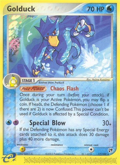 Golduck (17/100) [EX: Sandstorm] | Galactic Gamez