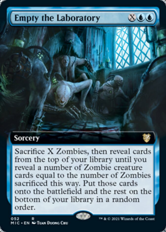 Empty the Laboratory (Extended) [Innistrad: Midnight Hunt Commander] | Galactic Gamez