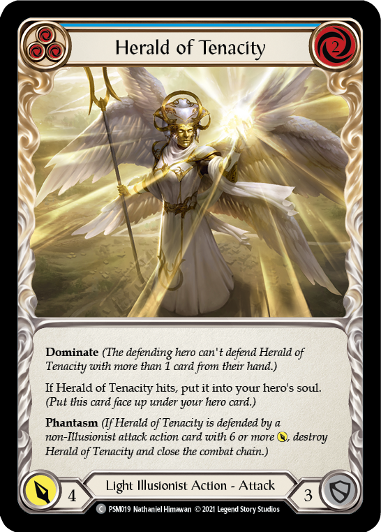 Herald of Tenacity (Blue) [PSM019] (Monarch Prism Blitz Deck) | Galactic Gamez