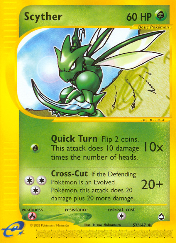 Scyther (57/147) [Aquapolis] | Galactic Gamez