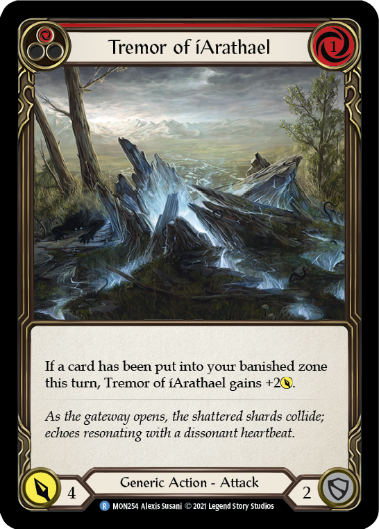 Tremor of iArathael (Red) [MON254] 1st Edition Normal | Galactic Gamez