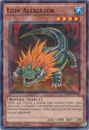 Lion Alligator (Shatterfoil) [BP03-EN089] Rare | Galactic Gamez