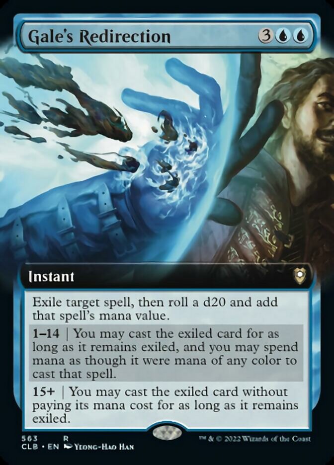 Gale's Redirection (Extended Art) [Commander Legends: Battle for Baldur's Gate] | Galactic Gamez