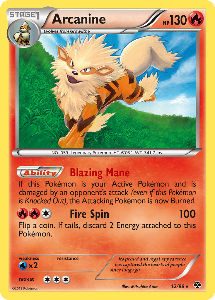 Arcanine (12/99) [Black & White: Next Destinies] | Galactic Gamez