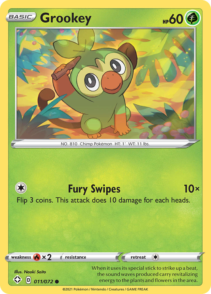 Grookey (011/072) [Sword & Shield: Shining Fates] | Galactic Gamez