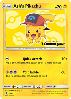 Ash's Pikachu (SM111) [Sun & Moon: Black Star Promos] | Galactic Gamez