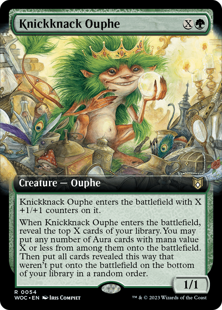 Knickknack Ouphe (Extended Art) [Wilds of Eldraine Commander] | Galactic Gamez