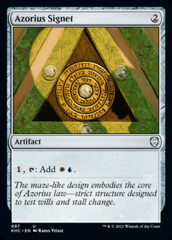 Azorius Signet [Kaldheim Commander] | Galactic Gamez