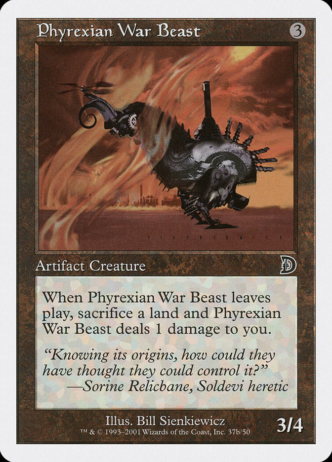 Phyrexian War Beast (Signature on Right) [Deckmasters] | Galactic Gamez