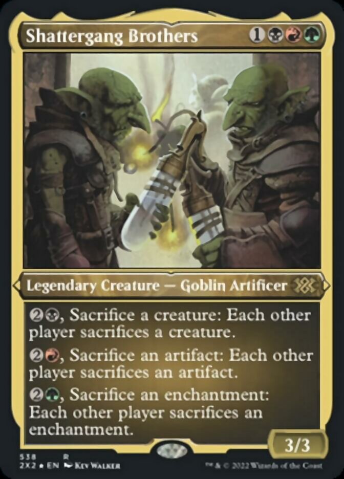 Shattergang Brothers (Foil Etched) [Double Masters 2022] | Galactic Gamez