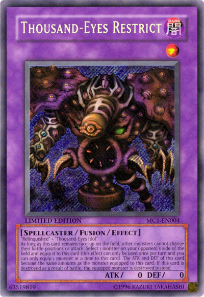 Thousand-Eyes Restrict [MC1-EN004] Secret Rare | Galactic Gamez