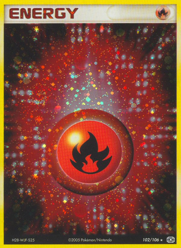 Fire Energy (102/106) [EX: Emerald] | Galactic Gamez