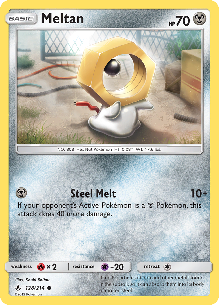 Meltan (128/214) [Sun & Moon: Unbroken Bonds] | Galactic Gamez