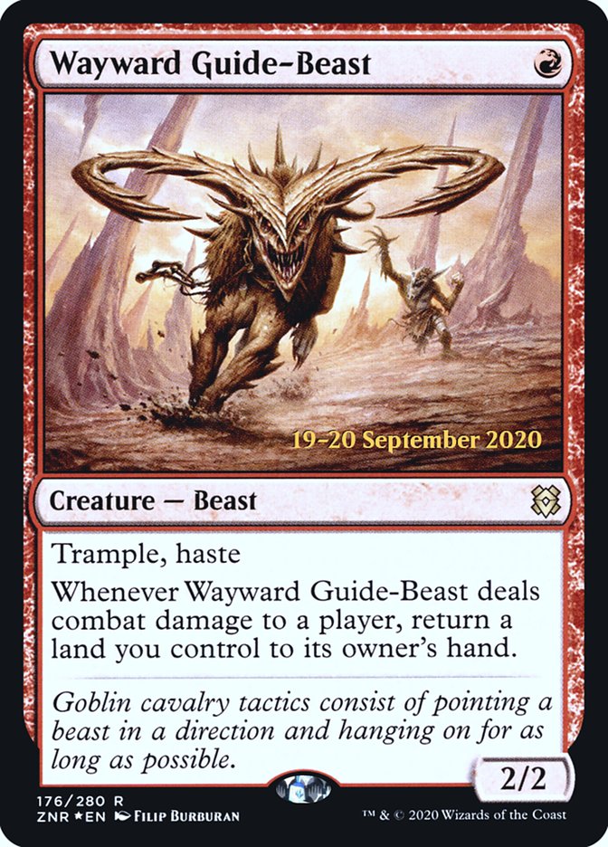 Wayward Guide-Beast  [Zendikar Rising Prerelease Promos] | Galactic Gamez