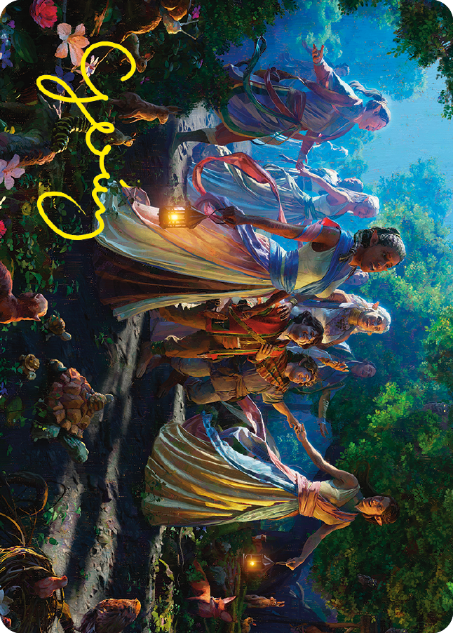 Realm Seekers Art Card (Gold-Stamped Signature) [The Lord of the Rings: Tales of Middle-earth Art Series] | Galactic Gamez