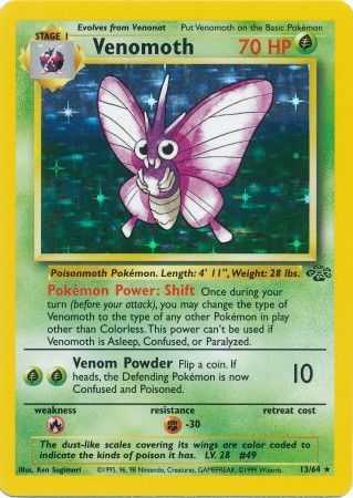 Venomoth (13/64) [Jungle Unlimited] | Galactic Gamez