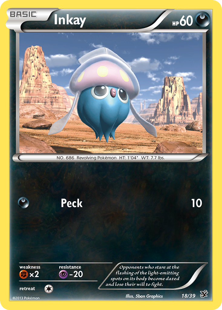 Inkay (18/39) [XY: Kalos Starter Set] | Galactic Gamez