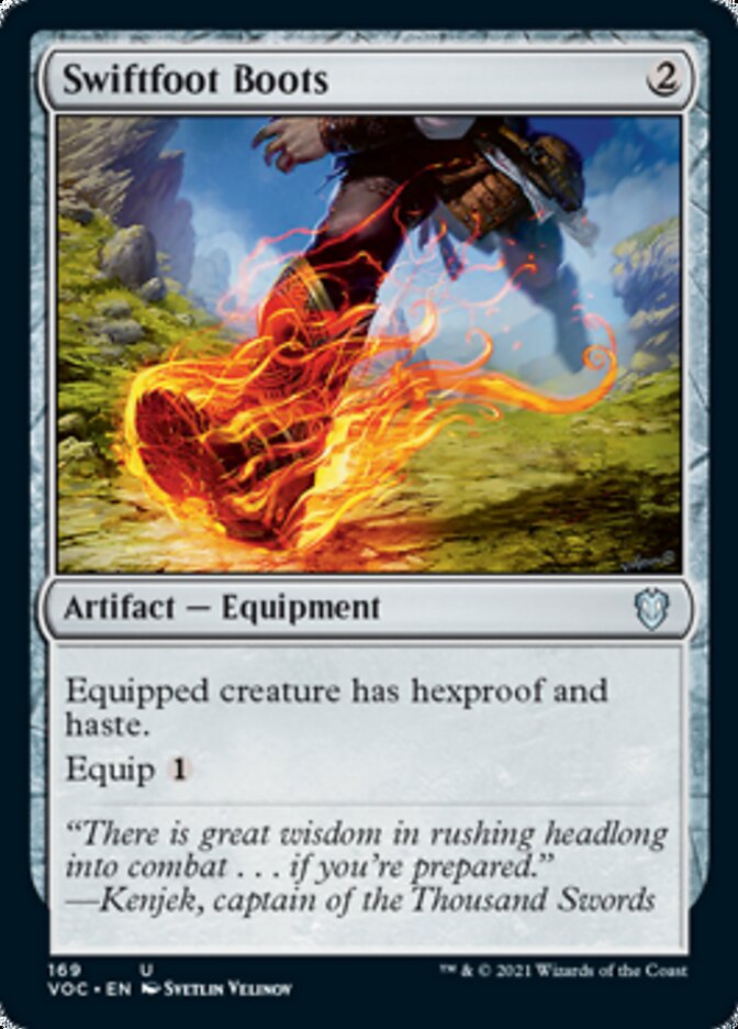 Swiftfoot Boots [Innistrad: Crimson Vow Commander] | Galactic Gamez