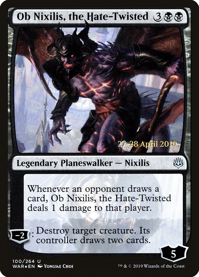 Ob Nixilis, the Hate-Twisted  [War of the Spark Prerelease Promos] | Galactic Gamez