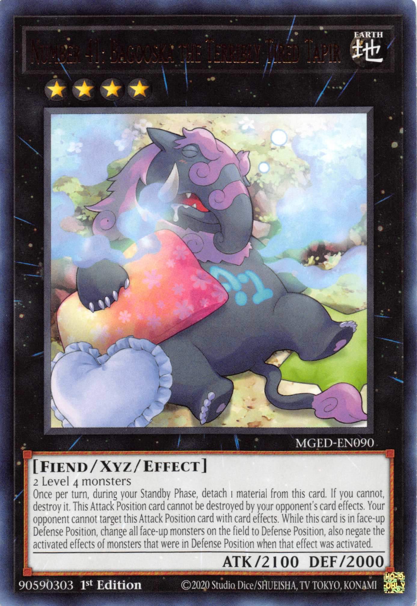 Number 41: Bagooska the Terribly Tired Tapir [MGED-EN090] Rare | Galactic Gamez