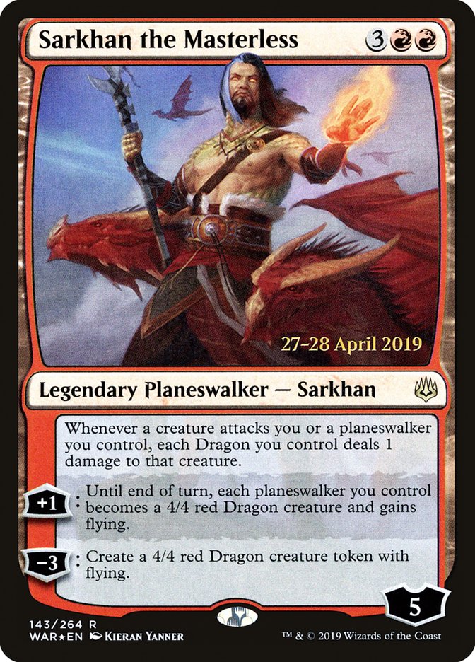 Sarkhan the Masterless  [War of the Spark Prerelease Promos] | Galactic Gamez