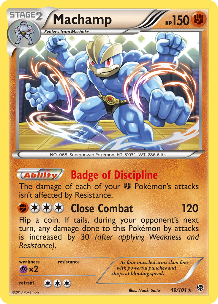 Machamp (49/101) [Black & White: Plasma Blast] | Galactic Gamez