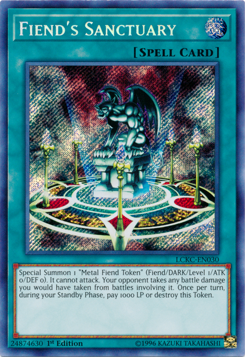 Fiend's Sanctuary [LCKC-EN030] Secret Rare | Galactic Gamez